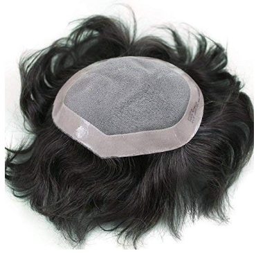 MONOFILAMENT  Hair Patch for Men, Soft Hair Wig in 100% Natural Human Hair